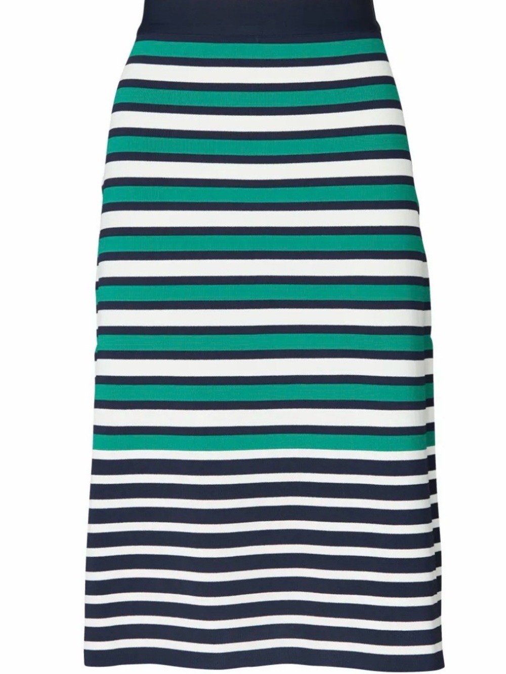 Tory Sport Breton Stripe Tech Knit Skirt - Size Large